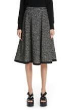 Women's Tricot Comme Des Garcons Tweed A-line Skirt - Black