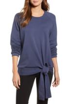 Women's Caslon Tie Knot Sweatshirt - Blue