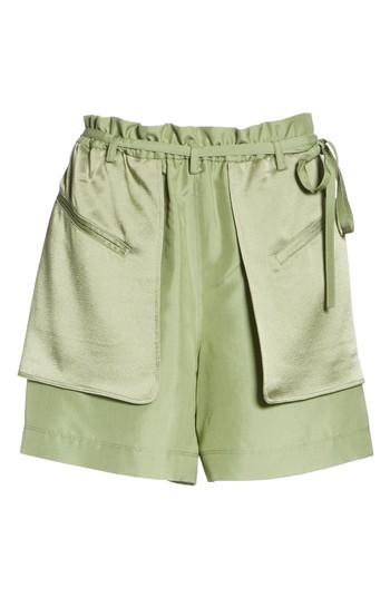 Women's Valentino Satin Pocket Shorts