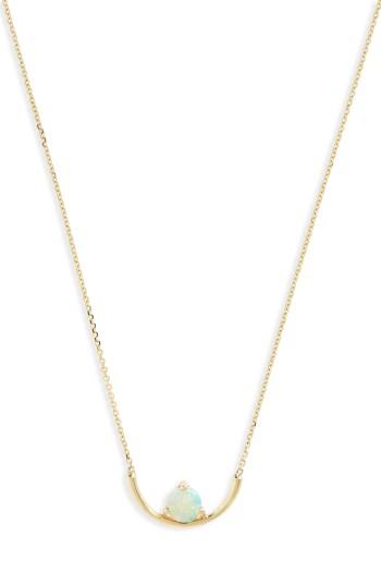 Women's Wwake Opal Arc Necklace