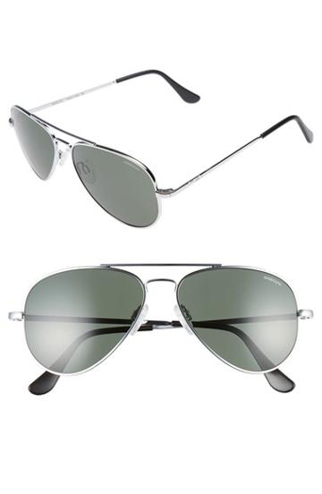 Men's Randolph Engineering 'concorde' 57mm Aviator Sunglasses - Bright Chrome