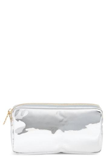 Stoney Clover Lane Small Patent Pouch, Size - Silver