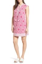 Women's Vineyard Vines Tile Medallion Print Cotton Tunic Dress - Pink