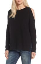 Women's Bp. Cold Shoulder Tunic Sweater - Black