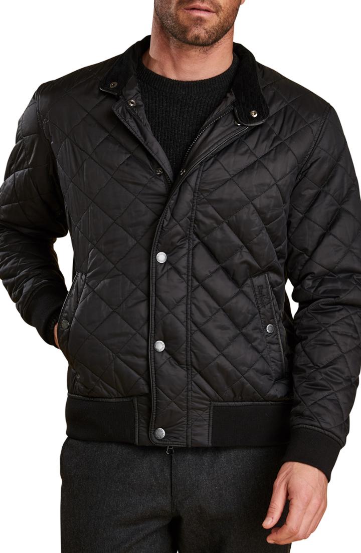 Men's Barbour Edderton Quilted Jacket - Black