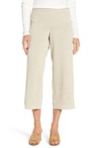 Women's Eileen Fisher Wide Leg Crop Wool Pants, Size - Beige