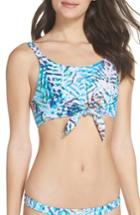 Women's Pilyq Knot Bikini Top - Blue