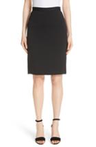 Women's St. John Collection Milano Wool Blend Pencil Skirt - Black