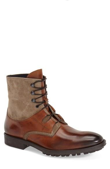 Men's To Boot New York 'blake' Lace-up Boot M - Metallic