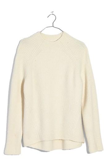 Women's Madewell Northfield Mock Neck Sweater - White