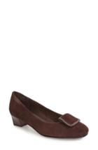 Women's David Tate 'ariana' Block Heel Pump .5 W - Brown