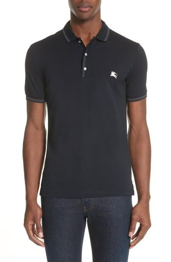 Men's Burberry Kenforth Polo - Blue