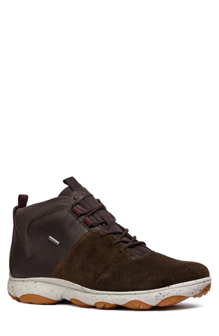 Men's Geox Nebula 4x4 Amphibiox Waterproof Sneaker Us / 41eu - Brown