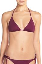 Women's Becca 'color Code' Triangle Bikini Top - Purple