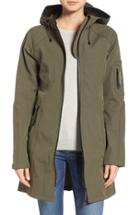 Women's Ilse Jacobsen Regular Fit Hooded Raincoat - Green