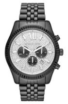 Men's Michael Kors Lexington Pave Chronograph Bracelet Watch, 45mm X 54mm