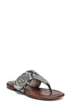 Women's Sam Edelman Barry V-strap Thong Sandal .5 M - Grey