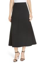 Women's Smythe Fit & Flare Midi Skirt - Black