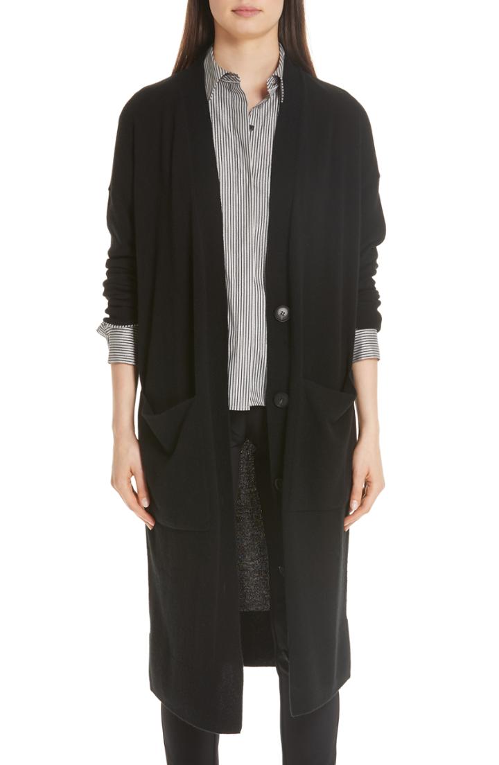 Women's Lafayette 148 New York Long Cashmere Cardigan