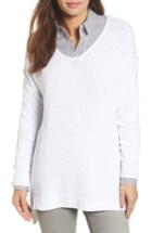 Women's Caslon Tunic Sweater - White
