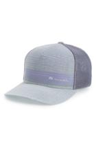 Men's Travis Mathew Brown Stretch Trucker Hat - Grey