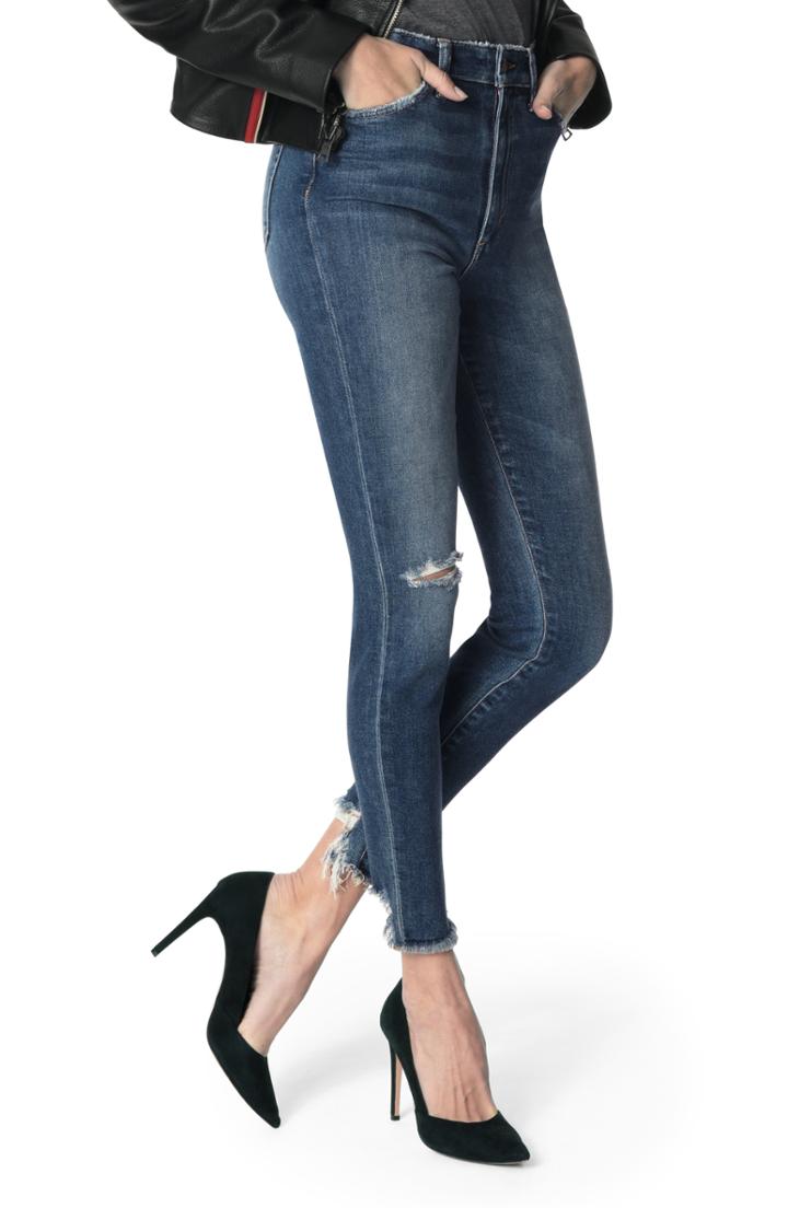 Women's Joe's Bella High Waist Ripped Ankle Skinny Jeans - Blue