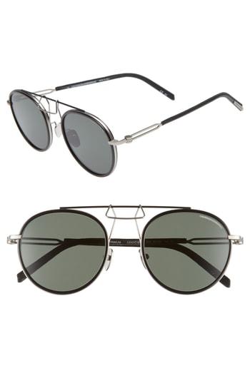 Women's Calvin Klein 51mm Round Sunglasses - Black