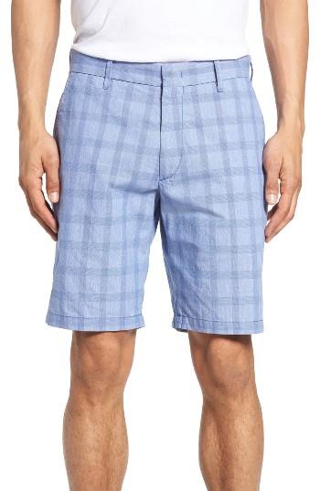 Men's Zachary Prell Antrorse Plaid Shorts - Blue