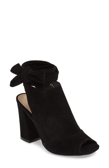 Women's Kristin Cavallari Leeds Peep Toe Bootie .5 M - Black