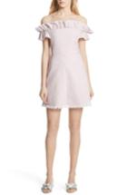 Women's Rebecca Taylor Off The Shoulder Ruffle Dress - Pink