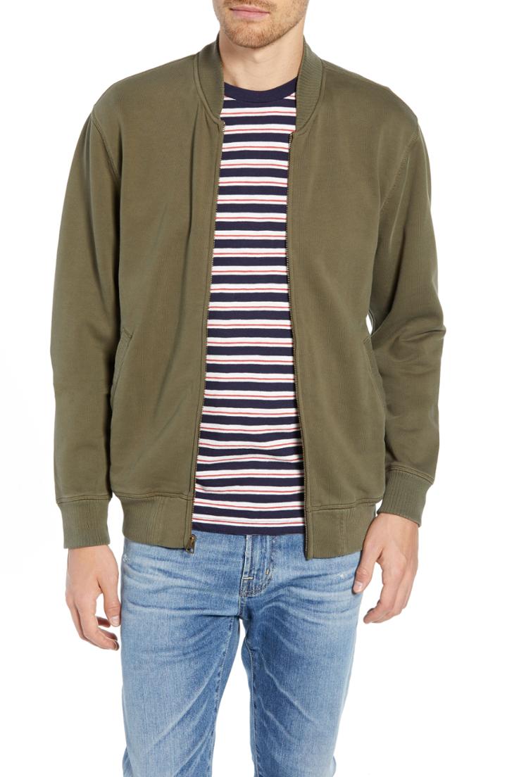 Men's J.crew French Terry Bomber Jacket