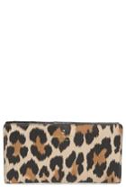 Women's Kate Spade New York Hyde Lane Leopard - Stacy Wallet - Brown