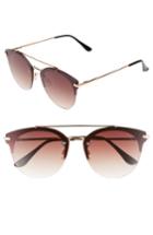 Women's Bp. Gradient Winged Sunglasses - Gold/ Brown