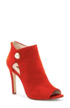 Women's Louise Et Cie Illisa Peep Toe Bootie .5 M - Red