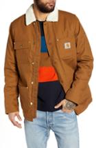 Men's Carhartt Work In Progress Fairmont Canvas Coat - Brown