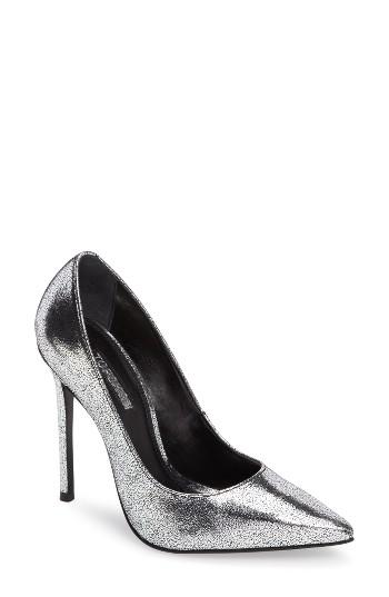 Women's Topshop Gamble Pointy Toe Pump .5us / 37eu - Metallic