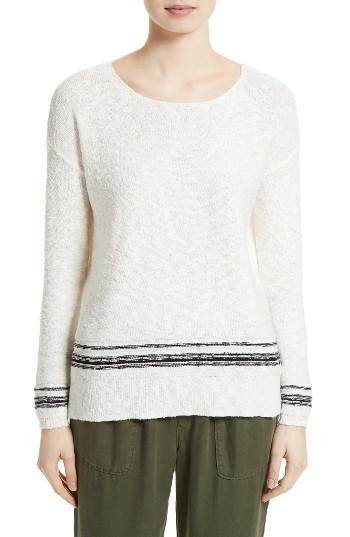 Women's Joie Stripe Cotton Blend Sweater
