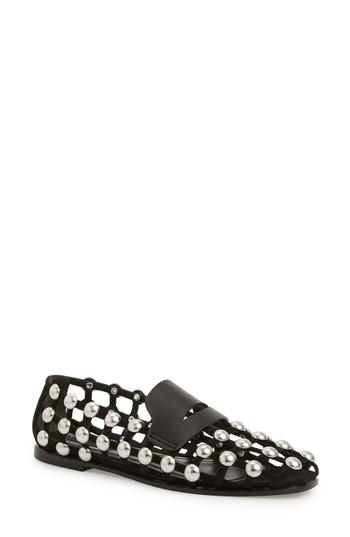 Women's Alexander Wang Grommet Flat Us / 35eu - Black