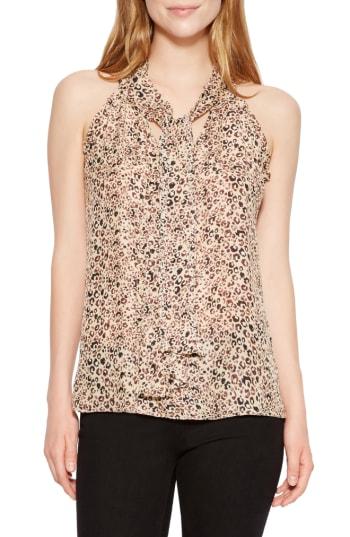 Women's Parker Allie Sleeveless Silk Blend Blouse, Size - Ivory