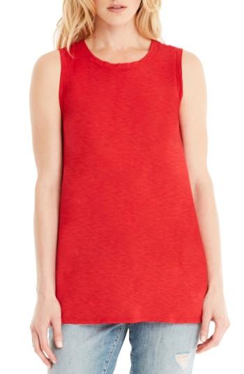 Women's Michael Stars Supima Cotton Tank, Size - Red