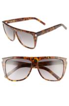 Women's Saint Laurent 59mm Sunglasses - Havana/ Brown