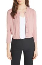 Women's Kate Spade New York Jewel Button Crop Cardigan, Size - Pink