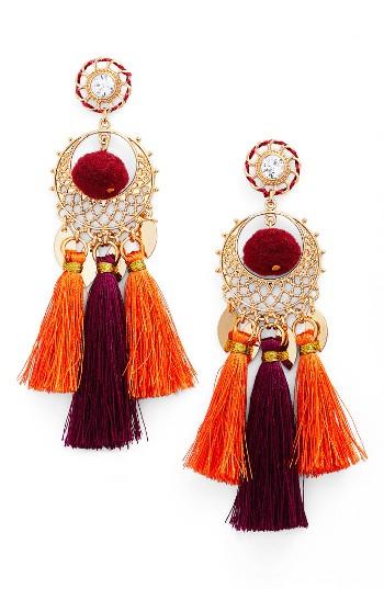 Women's Rebecca Minkoff Tassel Drama Chandelier Earrings