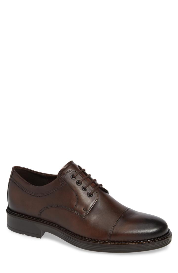 Men's Ecco Newcastle Waterproof Gore-tex Cap Toe Derby -7.5us / 41eu - Brown
