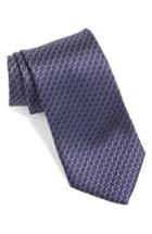 Men's John Varvatos Star Usa Geometric Silk Tie, Size - Purple