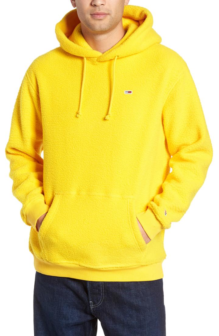 Men's Tommy Jeans Tjm Tommy Classics Polar Hoodie, Size - Yellow