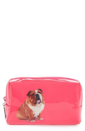Catseye London Bulldog Fuchsia Cosmetics Case, Size - Bulldog
