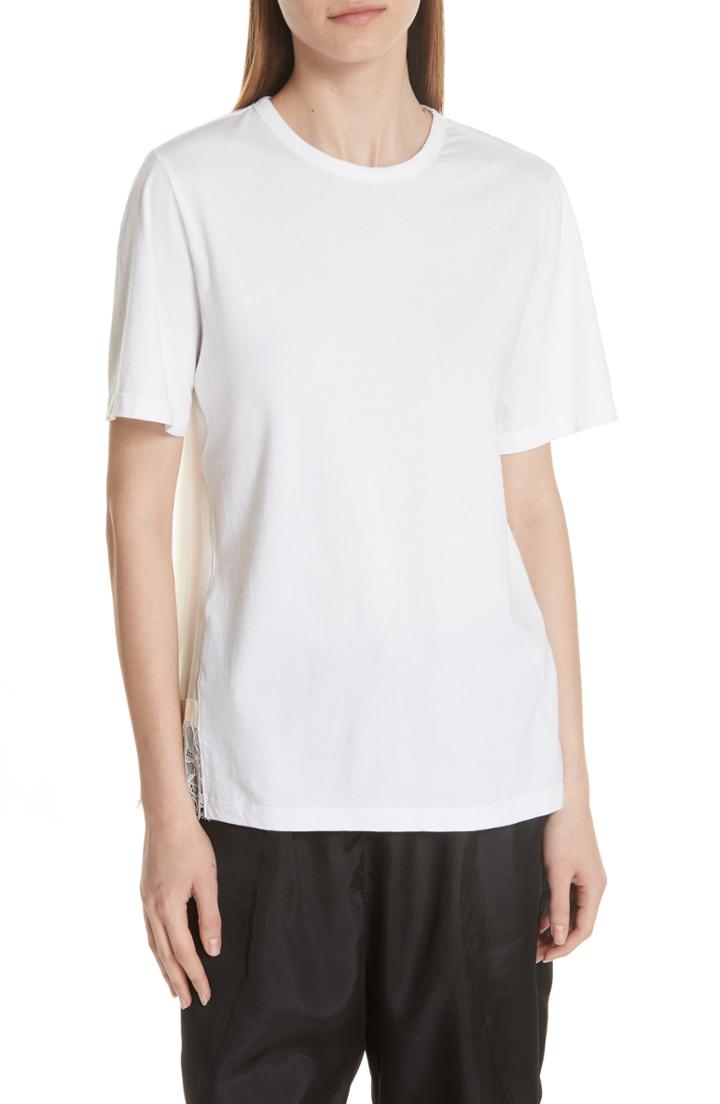 Women's Clu Lace Trim Pleat Back Top