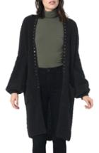 Women's N Degree21 Fair Isle Stripe Wool Blend Sweater Us / 38 It - Black