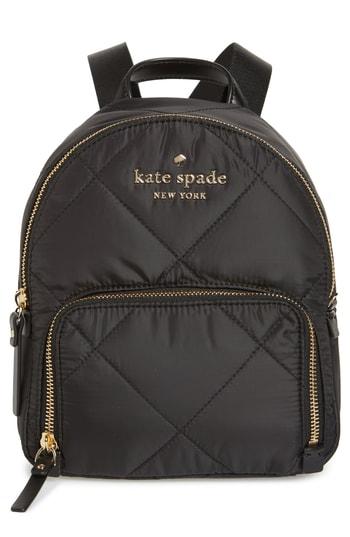 Kate Spade New York Watson Lane - Quilted Small Hartley Nylon Backpack - Black